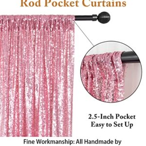 ShiDianYi 4FTX6FT-Fuchsia Pink-Sequin Photo Backdrop, Wedding Photo Booth,Photography Background (Fuchsia Pink)