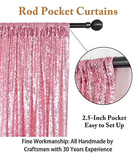 ShiDianYi 4FTX6FT-Fuchsia Pink-Sequin Photo Backdrop, Wedding Photo Booth,Photography Background (Fuchsia Pink)