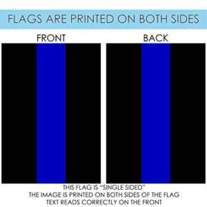 Toland Home Garden 1110867 Thin Blue Line Police Flag 12x18 Inch Double Sided Police Garden Flag for Outdoor House Patriotic Flag Yard Decoration