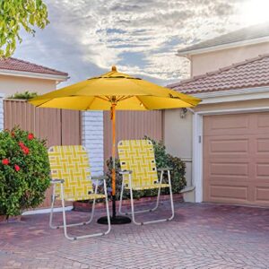 2Pc Lawn Chair for Adults,Portable Beach Chairs Camping Chair,PP Braided Belt Steel Pipe,Outdoor Camping Chairs for Yard,Garden,Poolside,Support 265 Lbs-Yellow