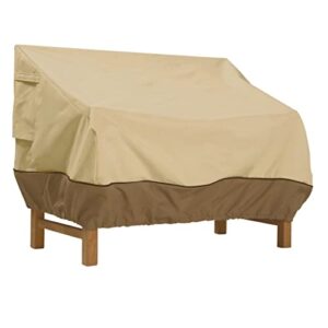 classic accessories veranda water-resistant 50 inch patio bench cover, patio furniture covers