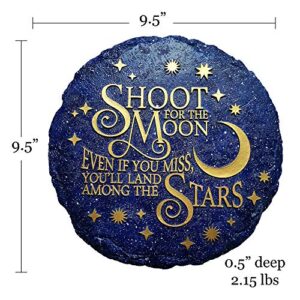 Spoontiques - Garden Décor - Shoot for The Stars Stepping Stone - Decorative Stone for Garden