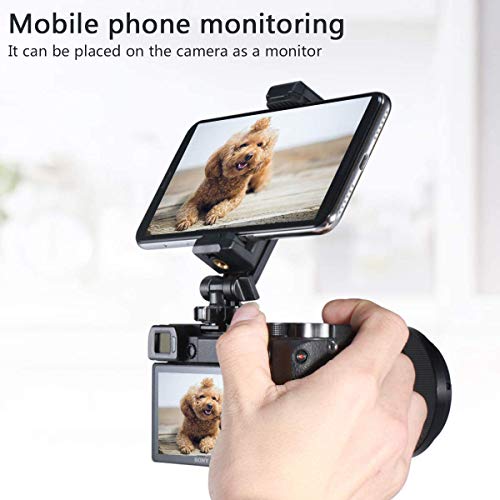 ULANZI ST-06 Camera Hot Shoe Phone Holder Flexible Phone Tripod Mount Adapter w Cold Shoe Mount for Microphone LED Light for DJI Ronin SC iPhone Samsung Canon Nikon DSLR Camera Ring Light Photography