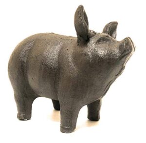 cast iron small piglet garden statue