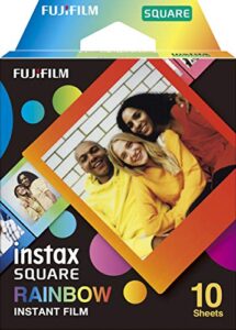fujifilm instax square rainbow film – 10 exposures (16671320)