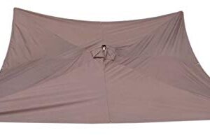 APEX GARDEN Replacement Canopy Top for Lowe's 10 ft x 10 ft Gazebo #GF-12S039B / GF-9A037X (Brown)