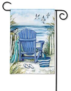 breezeart – ocean view decorative garden flag 12×18 inch – premium quality solarsilk – made in the usa by studio-m