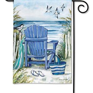 BreezeArt - Ocean View Decorative Garden Flag 12x18 inch - Premium Quality SolarSilk - Made in the USA by Studio-M