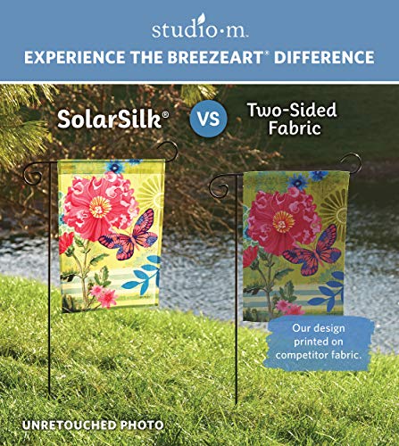 BreezeArt - Ocean View Decorative Garden Flag 12x18 inch - Premium Quality SolarSilk - Made in the USA by Studio-M
