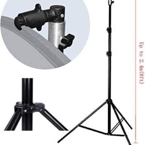 Kate 8ft Collapsible Background Stand Kit for Pop Up Backdrops Tripod Frame with Clamp for Chroma Key Green Screens, Foldable Reflectors Photography Lighting Stand