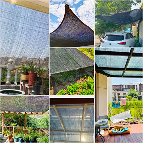 30% Shade Cloth Garden Shade Mesh Net with Grommets - Sun Shade Cover for Pergola, Patio Plants, Greenhouse, Chicken Coop, Outdoor (6.5Ft x 20Ft)