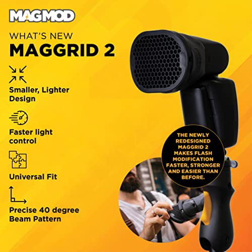 MagMod Starter Flash Kit 2 | Camera Speedlight Flash Diffuser | Magnetic Light Modifier Attachments | New and Improved MagMod Modifiers: MagGrip 2, MagSphere 2, MagGrid 2 | Superior Light Control