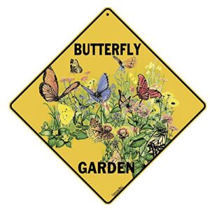 crosswalks butterfly garden 12″ x 12″ aluminum sign (x252)
