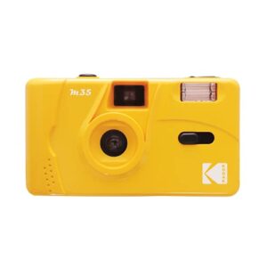 Kodak M35 35mm Film Camera, Reusable, Focus Free, Easy to Use, Build in Flash and Compatible with 35mm Color Negative or B/W Film (Film and AAA Battery NOT Included) by (Yellow)