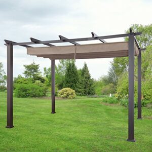 garden winds replacement canopy top cover for meritmoor 10×12 pergola – riplock 350