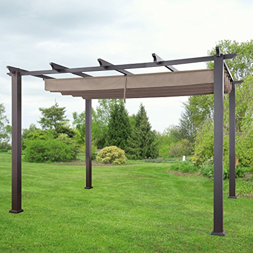 Garden Winds Replacement Canopy Top Cover for Meritmoor 10x12 Pergola - Riplock 350