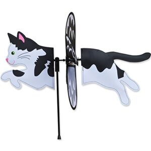 premier kites black & white cat garden wind spinners