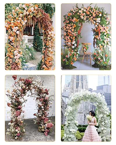 Wedding Arch Backdrop Stand,Gold Metal Door Arched Backdrop Frame Arches Backdrop Stand for Wedding Birthday Graduation Anniversary Celebration Opening Ceremony(5x2FT)