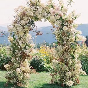 Wedding Arch Backdrop Stand,Gold Metal Door Arched Backdrop Frame Arches Backdrop Stand for Wedding Birthday Graduation Anniversary Celebration Opening Ceremony(5x2FT)