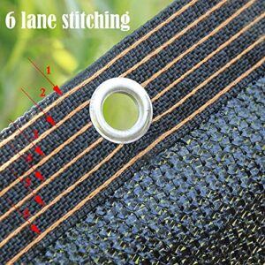 XYXH Sunblock Shade Cloth 16x30ft, Sunblock Mesh Shade, Sun Mesh Shade for Plants, Shade Net for Greenhouse, with Grommets Sun Protection - for Garden, Patio, Barn or Kennel