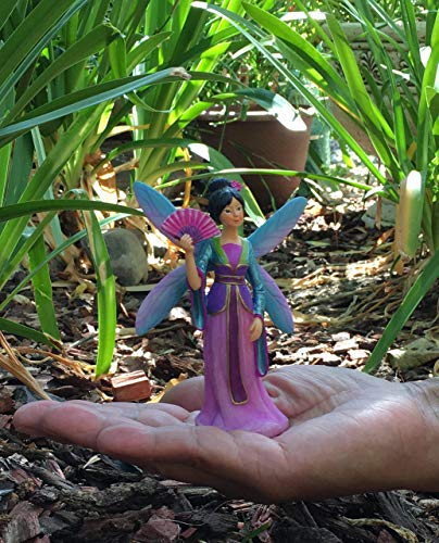 GlitZGlam Fairy Kai The Beautiful Asia Miniature Fairy for Your Fairy Garden/Miniature Garden