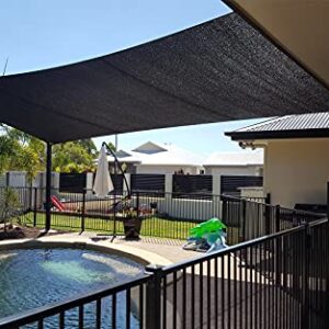 HUOMI 50% Garden Shade Cloth for Plant,10x6FT Sun Net Black Sunblock Mesh Shade Netting for Vegetable,Greenhouse