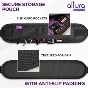 Altura Photo Camera Neck Strap w. Quick Release & Safety Tether - Camera Straps For Photographers - Adjustable DSLR Camera Strap for Sony, Nikon & Canon - Safe & Secure Camera Strap Quick Release