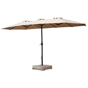 garden winds replacement canopy compatible with the real living triple vent umbrella 15ft – 350