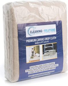 simpli-magic 79196 canvas drop cloth, size: approximately 6’ x 9’, natural