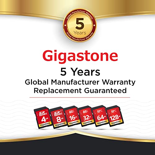 Gigastone 4GB SD Card 5 Pack SDHC Class 4 Memory Card for Photo Video Music Voice File DSLR Camera DSC Camcorder Recorder Playback PC Mac POS 5pcs in Pack (Pack of 5), with 5 Mini Cases