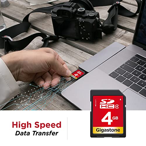 Gigastone 4GB SD Card 5 Pack SDHC Class 4 Memory Card for Photo Video Music Voice File DSLR Camera DSC Camcorder Recorder Playback PC Mac POS 5pcs in Pack (Pack of 5), with 5 Mini Cases