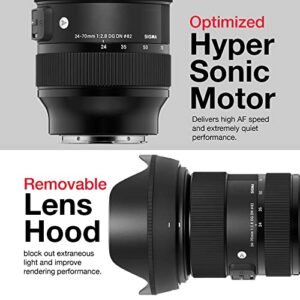 Sigma 24-70mm F2.8 Art for Sony Camera Bundle with Sony 24-70 Sigma Lens, Lens Front and Rear Caps, Lens Hood, Lens Case, 2X 64GB SanDisk Memory Cards (7 Items) - Sigma 24-70mm