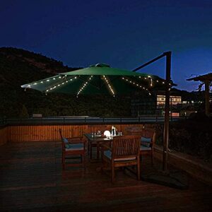 Solar Patio Umbrella Lights Cordless Parasol String Lights With Clip Umbrella Pole Light Solar Powered Waterproof for 7-10foot Umbrella Outdoor Lighting Beach Deck Garden Party Decoration