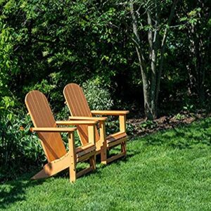 posterazzi pddus39jeg0112large pair of adirondack chairs in a garden photo print, 36 x 24, multi