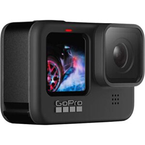 GoPro HERO9 (Hero 9) Action Camera (Black) with Premium Accessory Bundle – Includes: SanDisk Ultra 64GB microSD Memory Card, Spare Battery, Underwater Housing, Carrying Case, & Much More