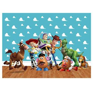 zlhcgd 7x5ft toy story 4 photography vinyl photo background for kids birthday party backdrops decoration