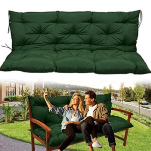 Waterproof Bench Cushion with Backrest, 2 or 3 Seat Swing Replacement Cushions Overstuffed for Garden Patio Swing Outdoor Bench Cushions