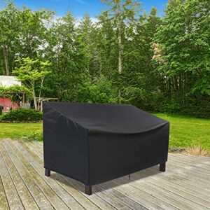 Onlyme Outdoor Bench Cover, Garden Patio Park Outside Loveseat Glider Sofa Furniture Cover Waterproof, 4 Seater