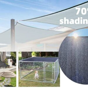 BeGrit 70% 9x20ft Shade Cloth with Grommets Garden Sun Mesh Sunblock UV Resistant Net for Garden Cover Flowers,Patio Plants,Chicken Coop,Greenhouse(Black)