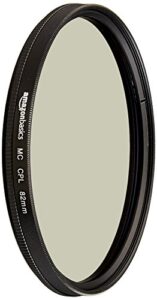 amazon basics circular polarizer camera lens filter – 82 mm