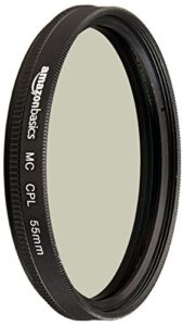 amazon basics circular polarizer camera lens filter – 55 mm
