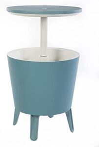 ayogu1 cool bar plastic outdoor ice cooler table garden furniture – cream blue