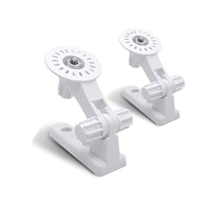 wyze cam pan wall mount – allicaver security mount bracket for wyze cam pan and wyze cam, special design for both wyze labs 1080p hd home camera (2 pack, white)