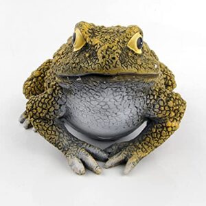 ABEESEA Frog Toad Sculptures Garden Statues Yard Art Resin Decorations Outdoor Outdoor Toad Figurine for Gardens,patios and lawns,Brown