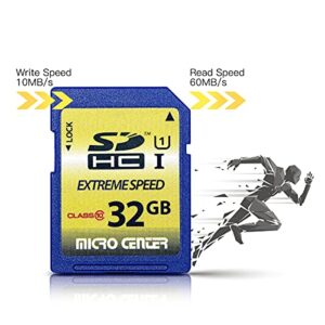 32GB Class 10 SDHC Flash Memory Card Full Size SD Card USH-I U1 Trail Camera Memory Card by Micro Center (5 Pack)