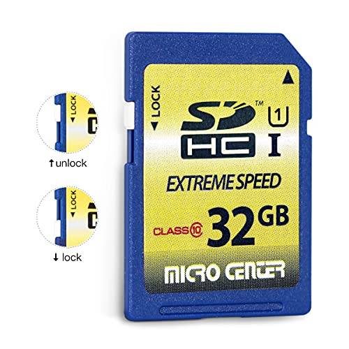 32GB Class 10 SDHC Flash Memory Card Full Size SD Card USH-I U1 Trail Camera Memory Card by Micro Center (5 Pack)