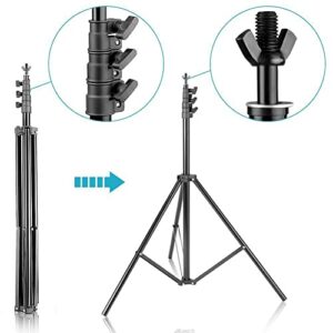 HYJ-INC 10ft x 8.5ft Adjustable Photography Backdrop Support System Photo Video Studio Muslin Background Stand Kit with Carry Bag