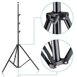 HYJ-INC 10ft x 8.5ft Adjustable Photography Backdrop Support System Photo Video Studio Muslin Background Stand Kit with Carry Bag