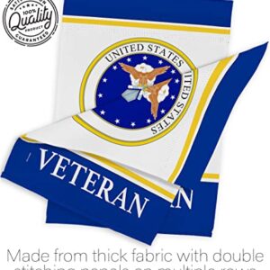 USA Decoration Air Veteran Garden Flag Armed Forces USAF United State American Military Retire Official House Decoration Banner Small Yard Gift Double-Sided, 13"x 18.5", Thick Fabric