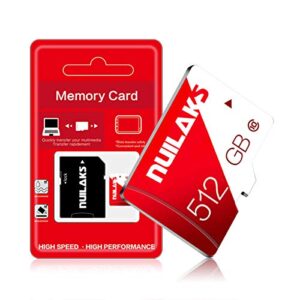 512gb micro sd card with adapter high speed class 10 memory card for smartphones/cameras/tablets and drone（512gb